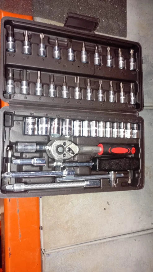 Socket Set – 46 Pcs 1/4" Drive Tool Kit | RaceVault