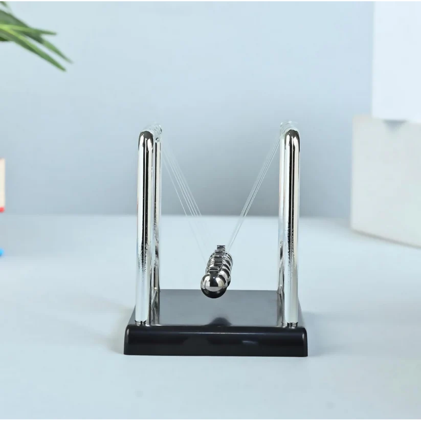 Newton Cradle-Classic Stress-Relief Desk Toy for Office-Square