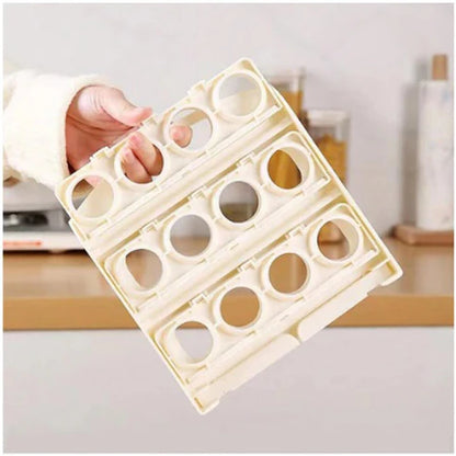 Foldable Egg Tray – 24-Grid Refrigerator Organizer | Tidy Table