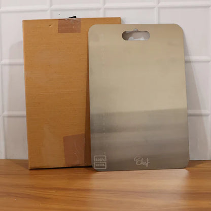 Large Stainless Steel Cutting Board – 31x20.5cm with Scale