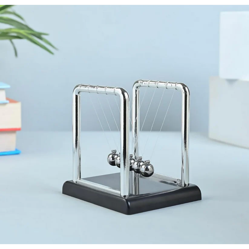 Newton Cradle-Classic Stress-Relief Desk Toy for Office-Square