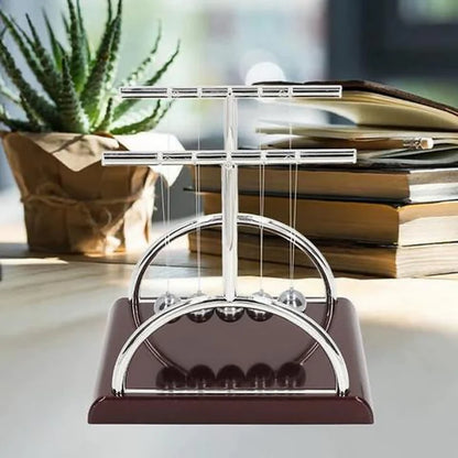 Newton Cradle-Classic Stress-Relief Desk Toy for Office-Square
