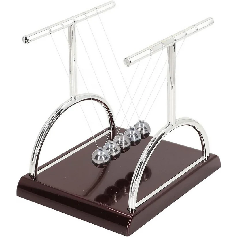 Newton Cradle-Classic Stress-Relief Desk Toy for Office-Square
