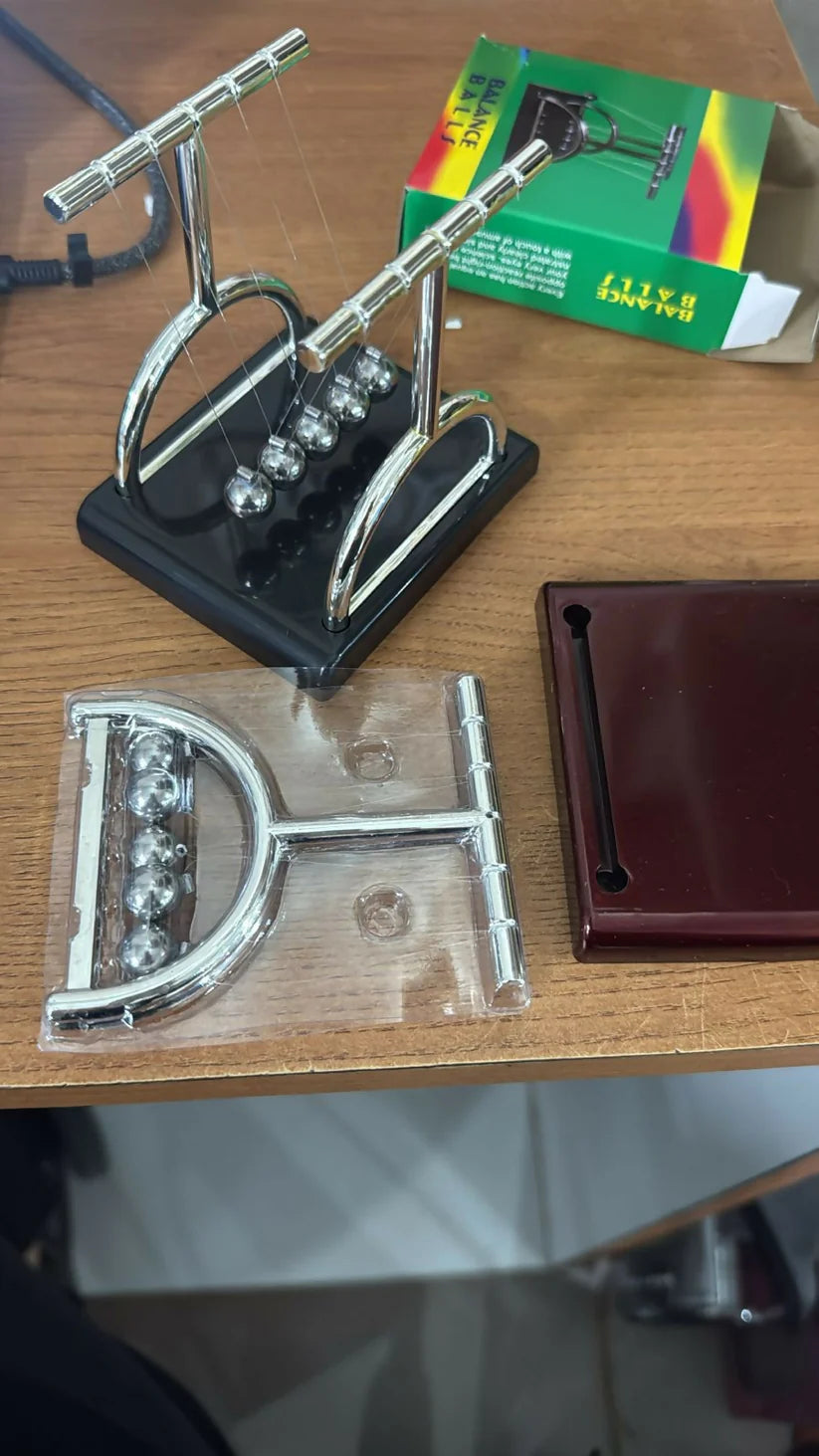Newton Cradle-Classic Stress-Relief Desk Toy for Office-Square