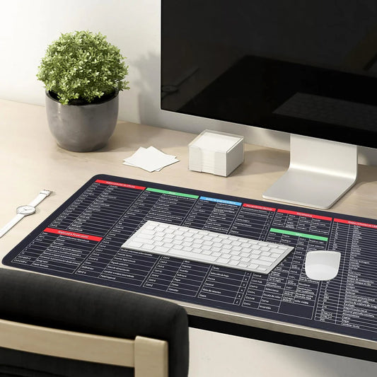 Shortcut Keyboard Mat – Large Anti-Slip Desk Pad | worko